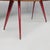 Italian Modern Oval Dining Table in Parchment with Red Lacquered Wood Legs, 1970s For Sale - Image 18 of 18