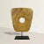 This Chinese Neolithic-inspired stone axe head, meticulously carved from yellow nephrite stone, is a testament to ancient...