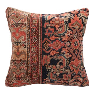 Antique Handmade Tribal Rug Pillow Cover -20'' X 20'' For Sale