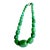 Large Green Aventurine Statement Necklace | Knotted Silk Cord | 304 Stainless Steel Clasp | Bold Green Gemstone Beaded Necklace For Sale
