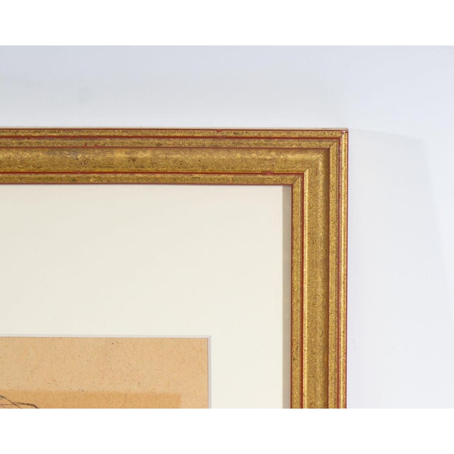 Late 20th Century Mixed Media Portrait Drawing by Robert C. Ray For Sale - Image 5 of 7