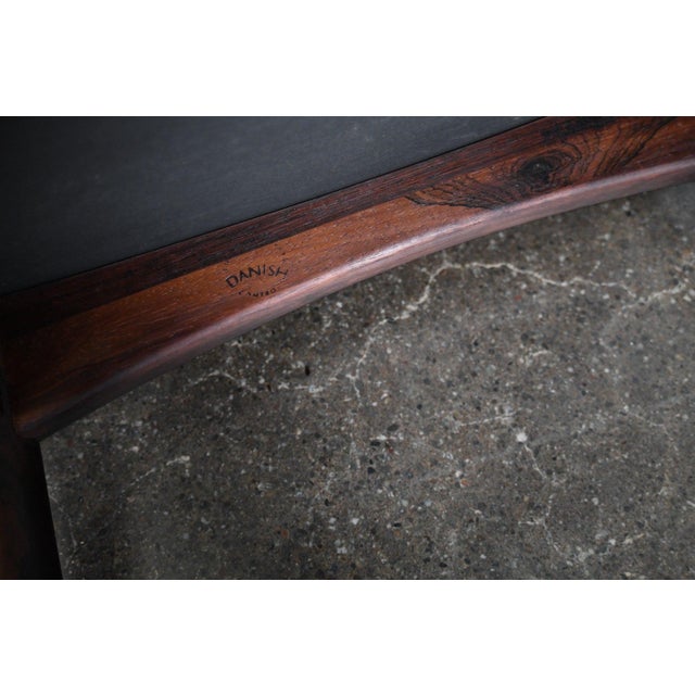 Mid 20th Century Set of Six Nils Koefoed "Eva" Highback Dining Chairs in Rosewood For Sale - Image 17 of 18