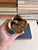 Vintage Solid Brass Flower Match Holder and Toothpick Cup For Sale - Image 10 of 12
