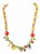 Murano Blown Art Glass Tutti Frutti Lampwork Fruit Salad 28” Necklace Tiki Party For Sale