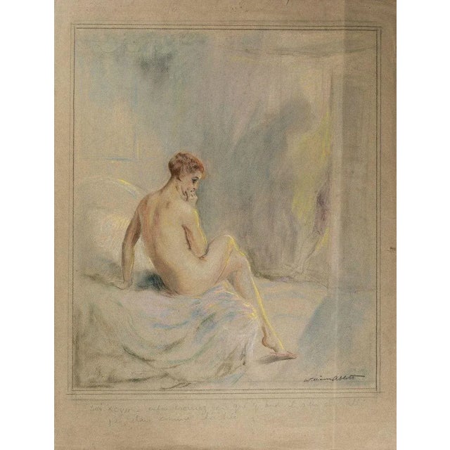 Finally You Will Believe That When He Left I Was As Angry is an original colored pastel drawing realized between XIX-XX...