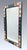 Large Moroccan Rectangular Wall Mirror, Expresso Brown Wood, Orange With Silver Embellishments For Sale In Tampa - Image 6 of 12