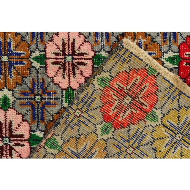 Textile Vintage Zeki Muren Runner in Polychromatic Pattern - by Rug & Kilim For Sale - Image 7 of 8