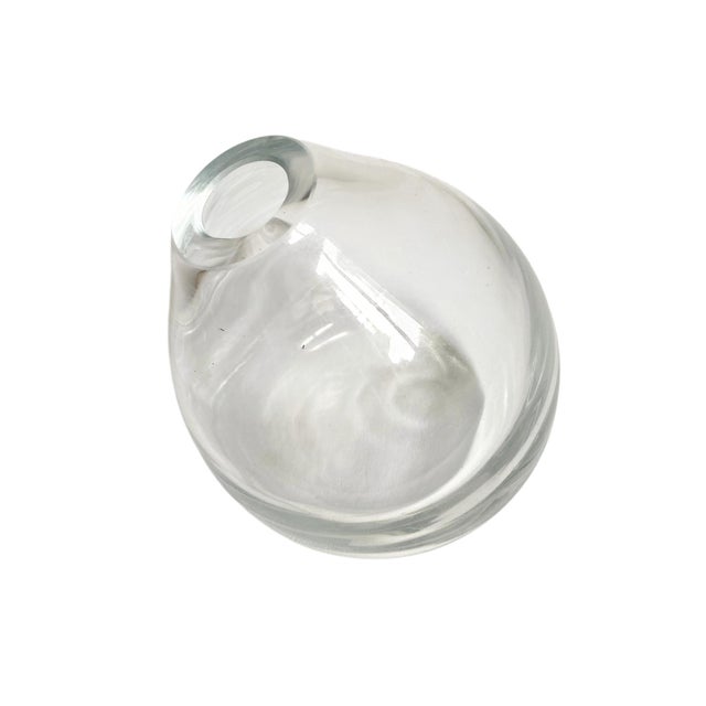 Slumped Glass Teardrop Bud Vase For Sale - Image 4 of 4