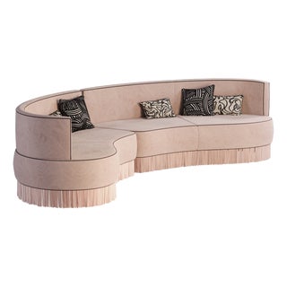 Margret Sofa (Fringes) by Ottiu For Sale