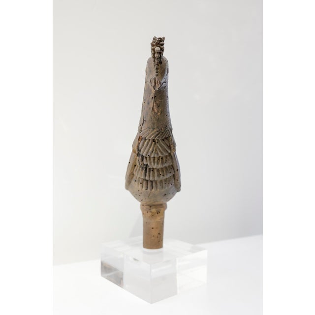 Wooden Barrel Stopper with Traces of Polychromy, France, 1700s For Sale - Image 4 of 7