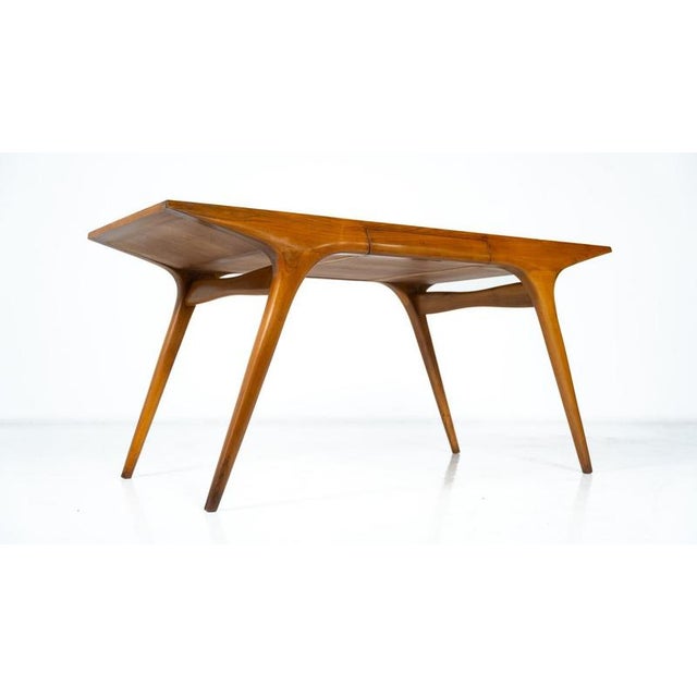 Walnut Writing Desk from Carlo De Carli, 1950s For Sale - Image 6 of 16