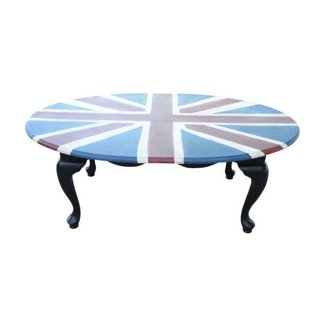 Union Jack Hand Painted Coffee Table Chairish