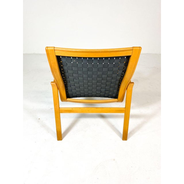Brown Scandinavian Bentwood Lounge Chair C. 1970s For Sale - Image 8 of 12