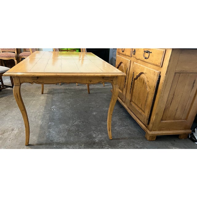 Wood Guy Chaddock Melrose Collection French Country Plank-Top Dining Table W/ 2 Leaves For Sale - Image 7 of 11