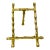 Mid-Century Hollywood Regency Coastal Brass Faux Bamboo Tabletop Easel, Small Size. For Sale