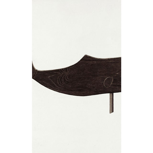 Not Yet Made - Made To Order Vintage Whale Wall Art Print - Nautical Folk Art by Albert Ryder, 12" X 8" For Sale - Image 5 of 7