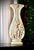 Antique Bohemian White Overlay Gilded Glass Vase, 1800s For Sale - Image 17 of 18