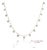 14k(585) Yellow & White Gold Natural Diamond Graduated Drop Necklace For Sale