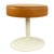 Tulip Stool with Metal Base and Faux Leather Upholstery, 1950s For Sale