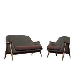 Set of Mid-Century Modernist Pallas Living Room Set by Svante Skogh for Asko, Finland, 1950s For Sale