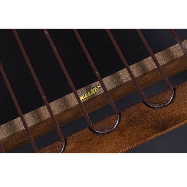 Pair of Otto Gerdau Italian 1950s Lounge Chairs in New Black Leather For Sale - Image 11 of 18