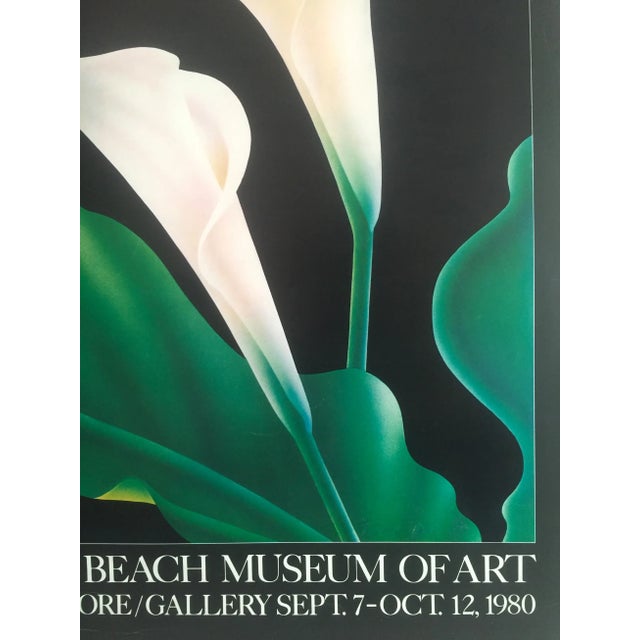 Paper Vintage 1980 Brian Davis Collotype Print "Calla 1" Long Beach Museum Exhibition Poster For Sale - Image 7 of 11