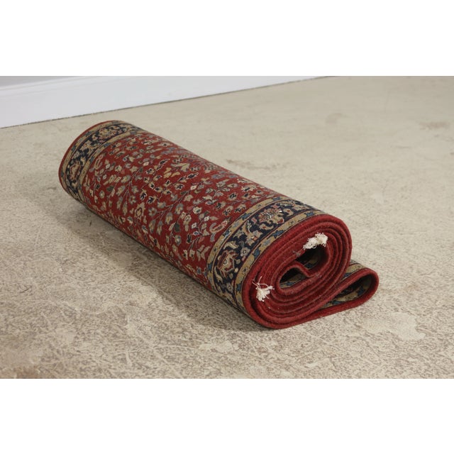 Hand Knotted Approx. 3x 12 Wool Runner Rug For Sale - Image 9 of 10