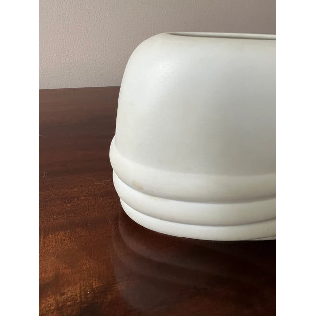 Vintage Rosenthal white ceramic vase from the Studio Linie collection.