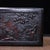 Carved Hardwood Box With Landscape Scenes and Sliding Lid For Sale - Image 9 of 10