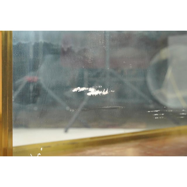 Vintage European Brass Frame Tabletop Display Case For Sale - Image 4 of 9