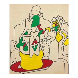 1970s Larry Connatser Outsider Art Painting For Sale