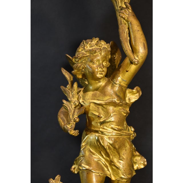 Bronze Candlesticks by Rancoulet, France, 19th Century, Set of 2 For Sale - Image 3 of 15