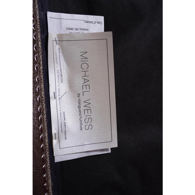 Taupe Michael Weiss Leighton Dining Chairs by Vanguard Furniture, Set of 8 For Sale - Image 8 of 8