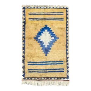 Fine Antique Turkish Oushak Angora Wool Rug 4'8'' X 7'2''