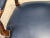 Chateau d'Ax French Bergere Fauteuil Blue Leather Arm Chair For Sale - Image 10 of 18