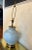 Late 20th Century Vintage Glazed Ceramic Chinoiserie Lotus Lamp For Sale - Image 5 of 7