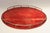 1950s Large Italian Modernist Round Tray in Brass and Dyed Red Goatskin by Aldo Tura For Sale - Image 5 of 18