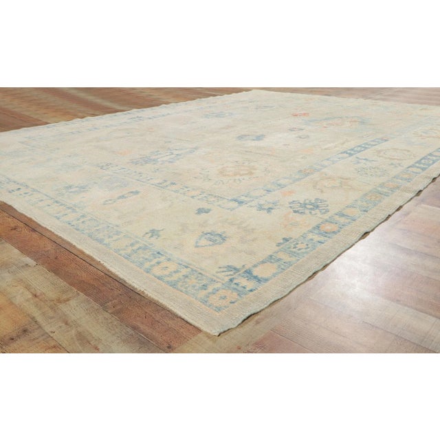 Modern Style Turkish Oushak Rug, 08'04 X 11'01 For Sale In Dallas - Image 6 of 9