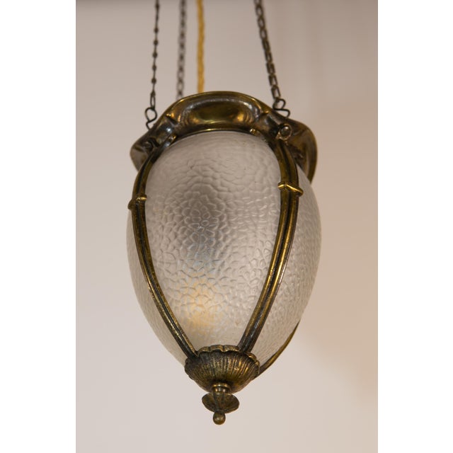 Metal Art Nouveau Lamp, France, 1910s For Sale - Image 7 of 8