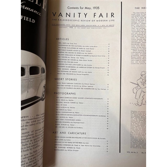 Illustration Vintage Vanity Fair Sept 1932 FDR Franklin Roosevelt Covarrubias Art Cover For Sale - Image 3 of 3