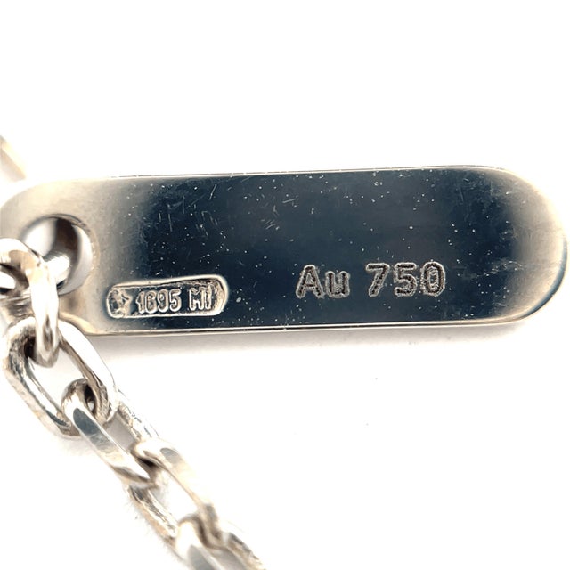 Gucci 18k White Gold Pendant Necklace With Diamond Accents For Sale - Image 10 of 10