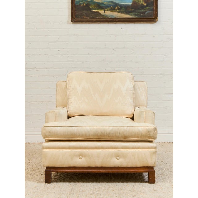 Wood Mid 20th Century Hollywood Regency Lounge Chair For Sale - Image 7 of 12