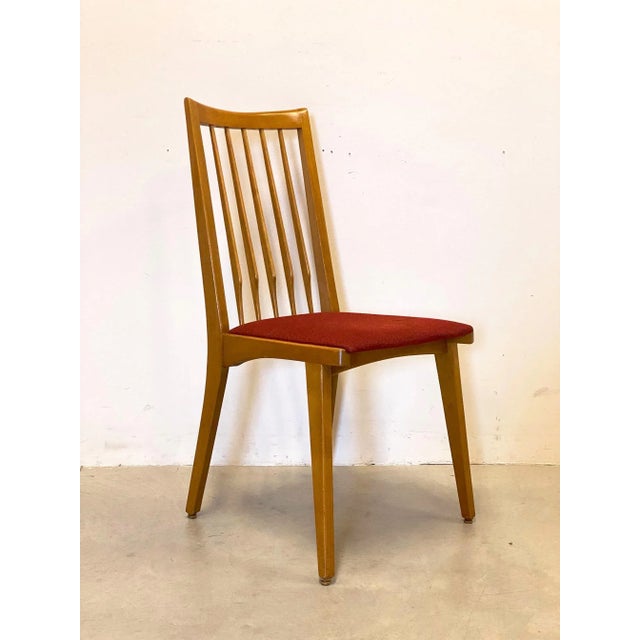 Mid-Century Modern Beech Chairs, 1960s, Set of 4 For Sale - Image 3 of 10