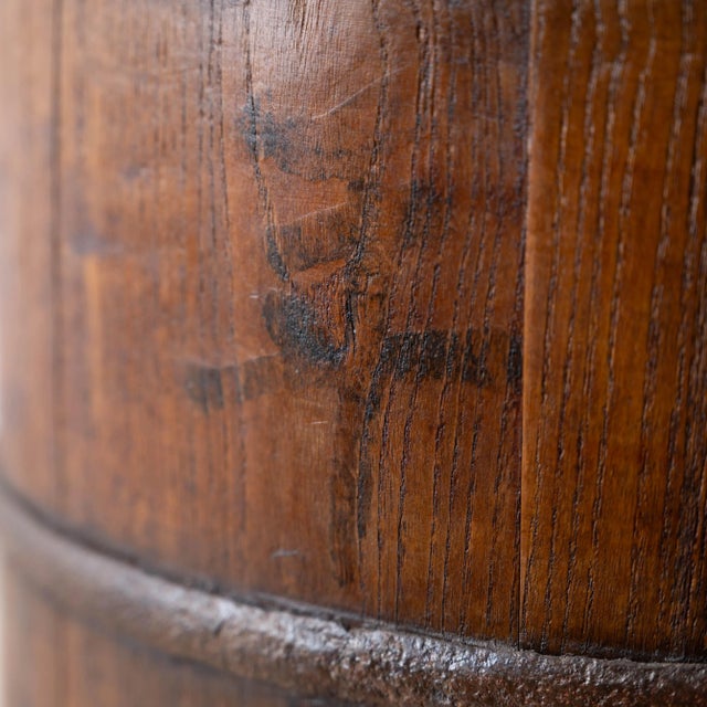 Asian Iron and Wood Bucket, 19th Century For Sale In Savannah - Image 6 of 8