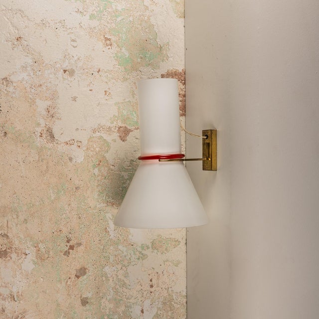 Gold Murano Glass Wall Light from Leucos, 1960s For Sale - Image 8 of 8