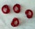 Plastic Mid 20th Century Set of 4 Red Lucite Acrylic Knot Napkin Rings Attributed to Dorothy Thorpe For Sale - Image 7 of 7