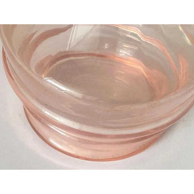 1940s Vintage Decorative Pink Glass Bottles, France, 1940, Set of 2 For Sale - Image 5 of 8