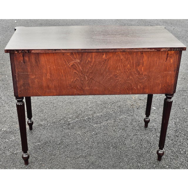 Late 19th Century Victorian Carved Walnut Single Drawer Hall Table Writing Table For Sale - Image 13 of 13