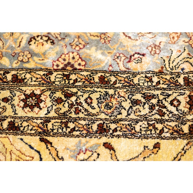 Antique Turkish Hereke Rug 6’10" X 10’0" For Sale - Image 9 of 11