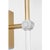 Metal Julie Neill for Visual Comfort Signature Lucia 21" Cordless Sconce in Gild and Crystal with Linen Shade For Sale - Image 7 of 11